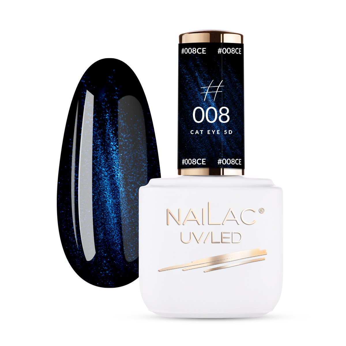

Lakier hybrydowy Cat Eye 5D #008 NaiLac 7ml
