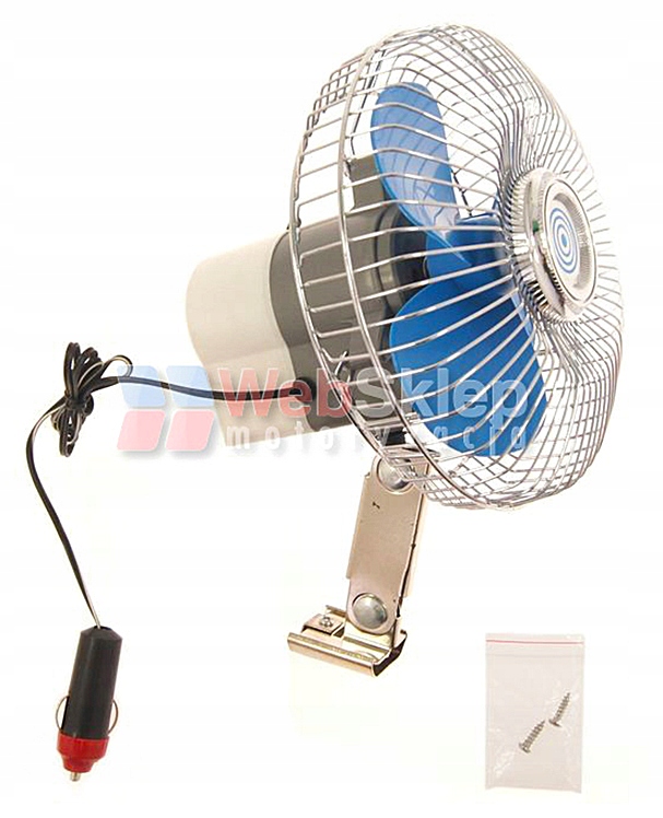 OBROTOWY 12V WENTYLATOR WIATRAK SAMOCHODOWY D0T72 Waga produktu z opakowaniem jednostkowym 0.95 kg