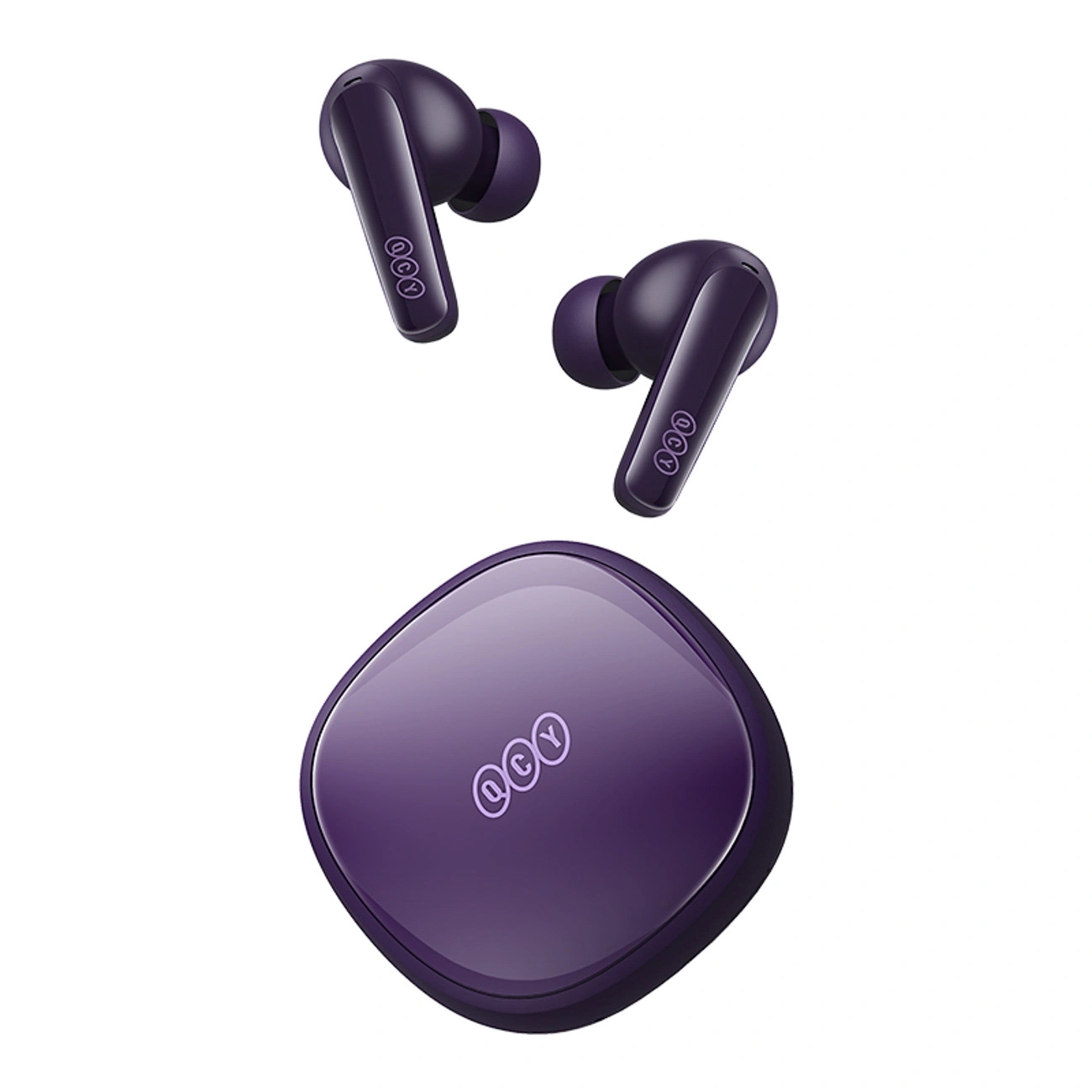 Słuchawki dokanałowe Qcy T13X z Enc IPX5 Bluetooth 5.3 fioletowe