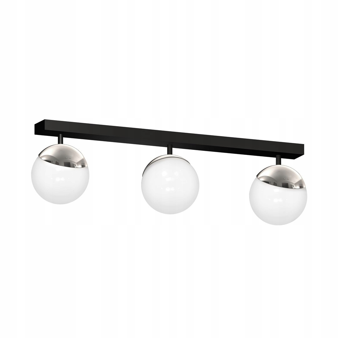 Stropná lampa 65 cm čierno-biela 3xE214 Sfera MLP8873 Eko-light