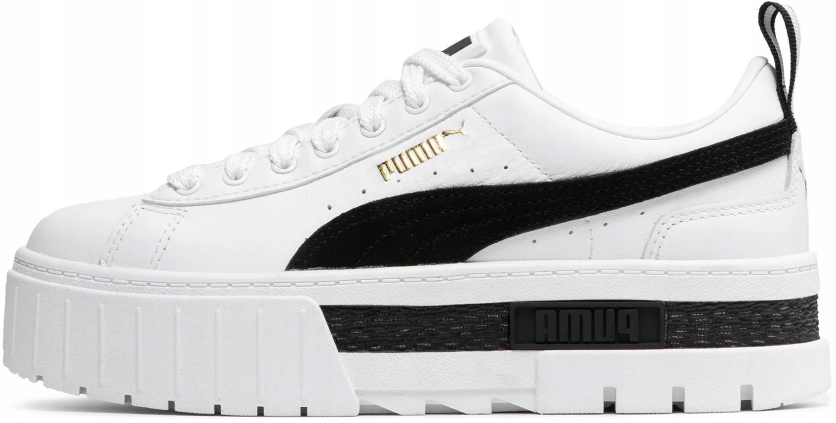 Dámské boty Puma Mayze Lth vel.37 Bílé kožené tenisky Platforma