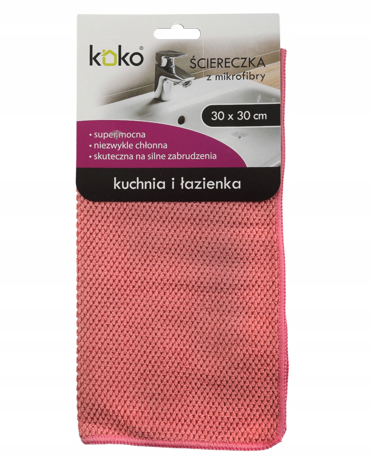 

Ściereczka z mikrofibry 30x30cm Kuchnia i Łazienka