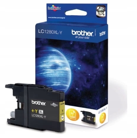 Inkoustová náplň Brother LC-1280XLY, 1200 stran žlutá