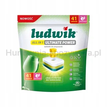Ludwik Tablety do myčky nádobí All in 1 Ultimate Power 41 ks grapefruit
