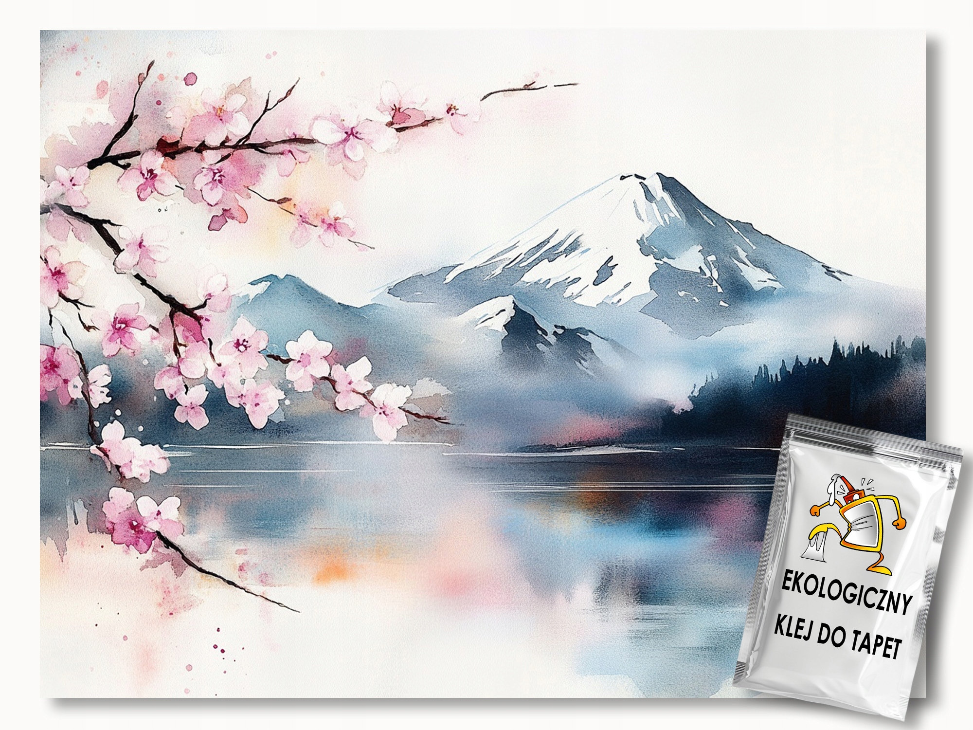 Fototapeta Flizelina Krajina Asie Japonsko Hora Fuji Višeň 150x105 155g