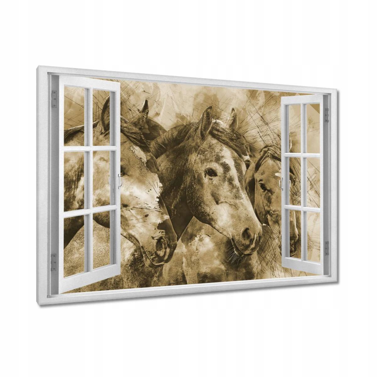 Obrazy 90x60 Hlavy koní