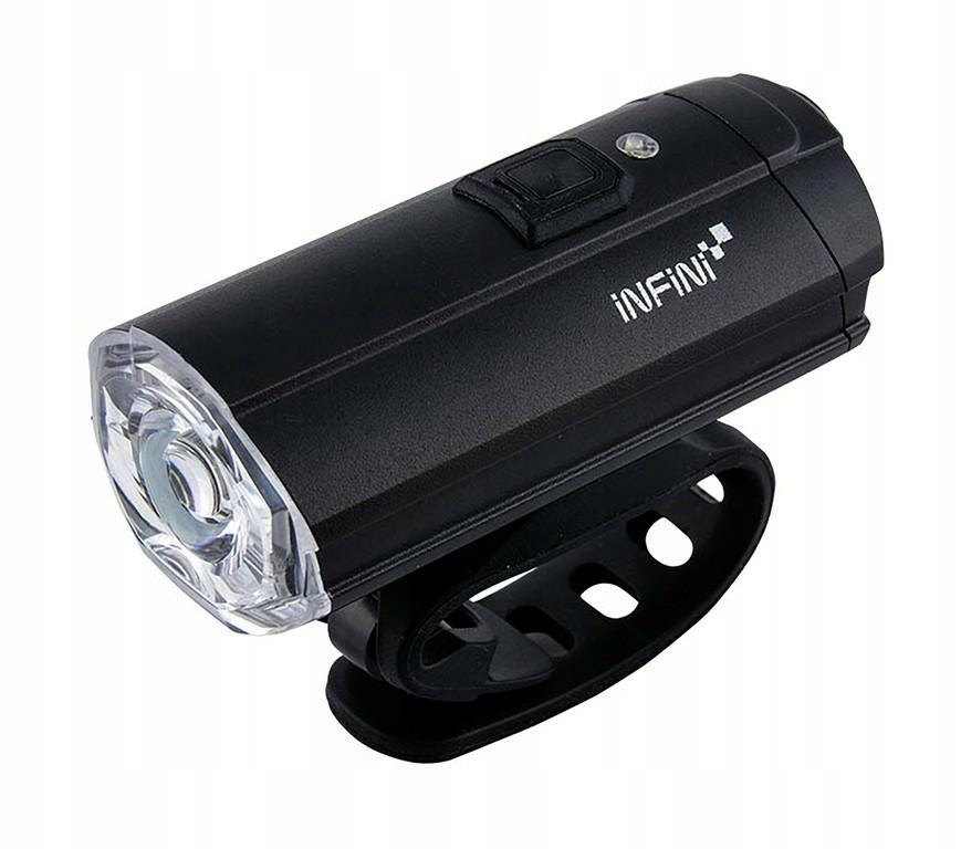 Lampka rowerowa przód infini tron 500 black Usb