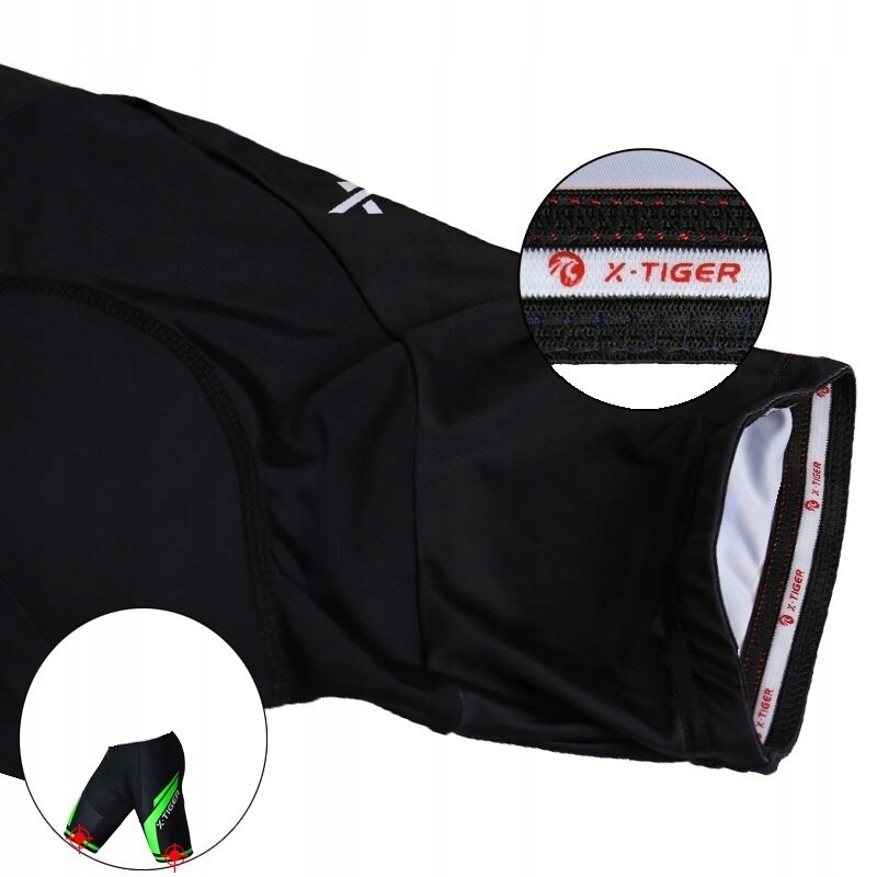 SPODENKI ROWEROWE WKŁADKA ŻEL 5D ODDYCHAJĄCE TERMO Rozmiar 6XL