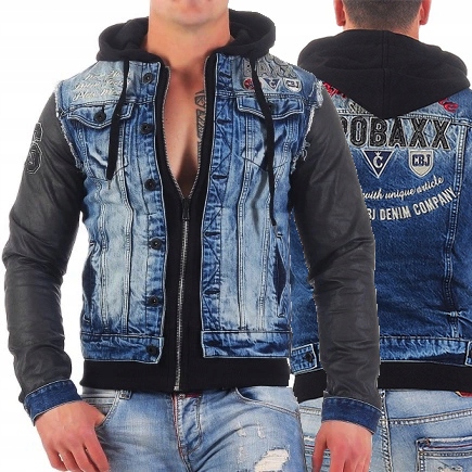 

Kurtka Cipo Baxx Bluza Jeans Kaptur
