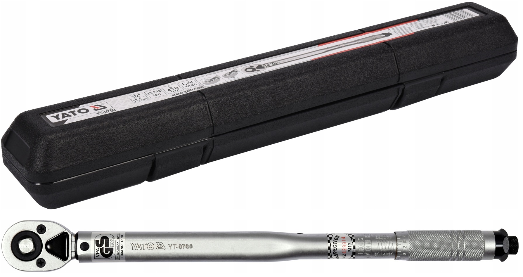 YATO YT-0760 динамометричний ключ 1/2 