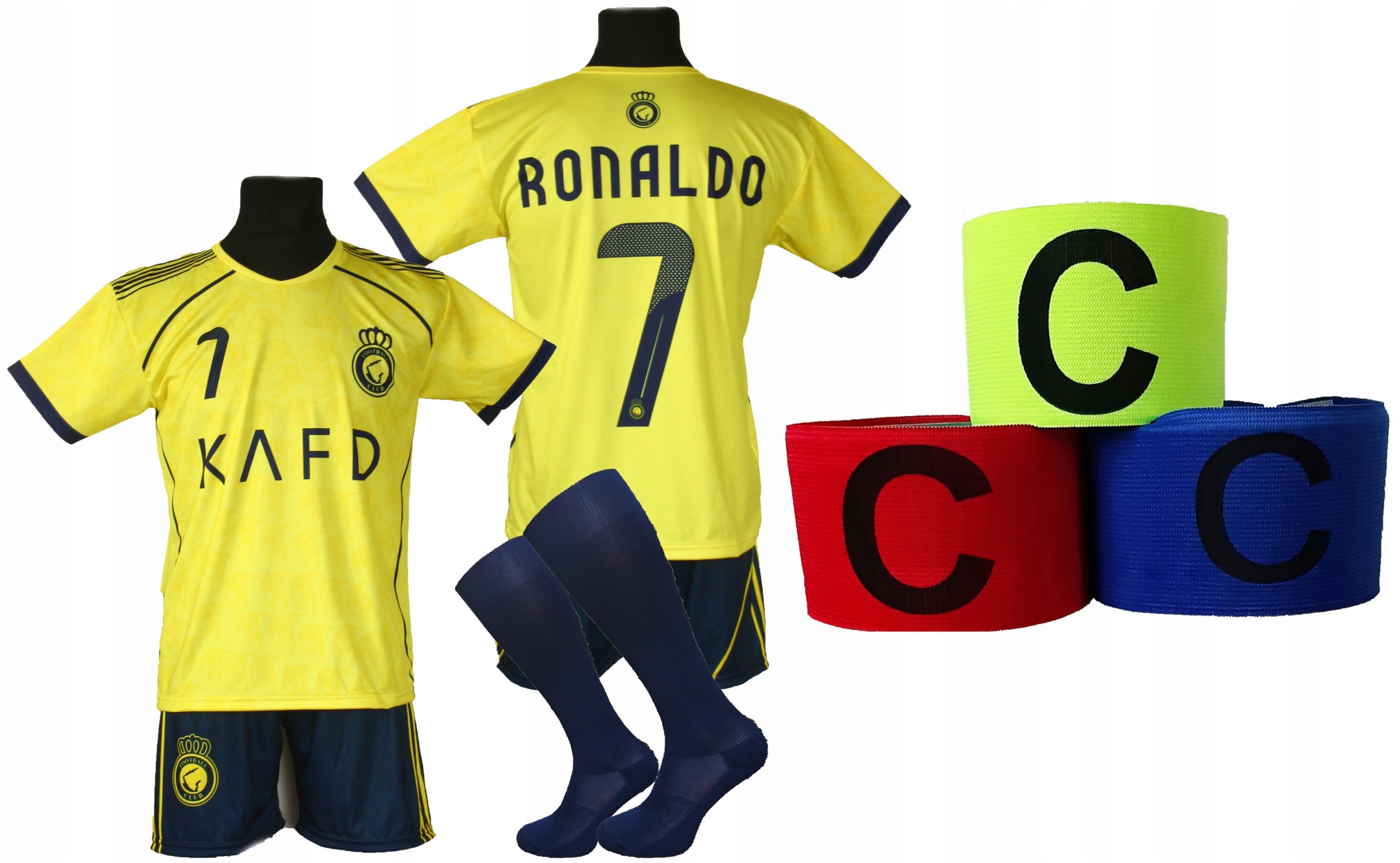 Ronaldo komplet sportowy strój piłkarski Al Nassr r 146