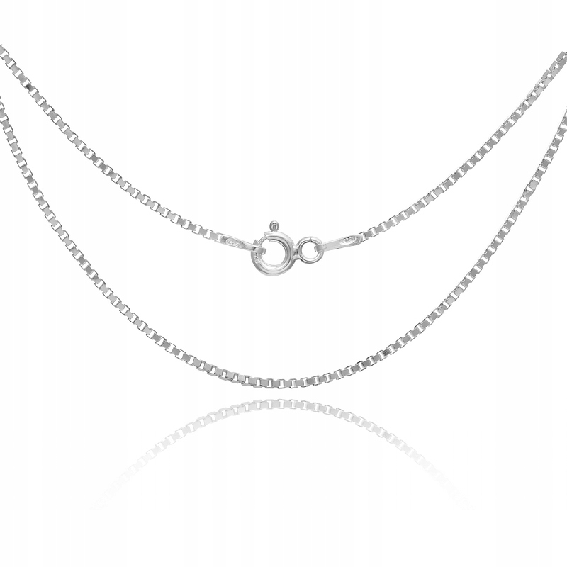 Stříbrný Dámský Řetízek Kostka 55 CM 1,5 MM 925