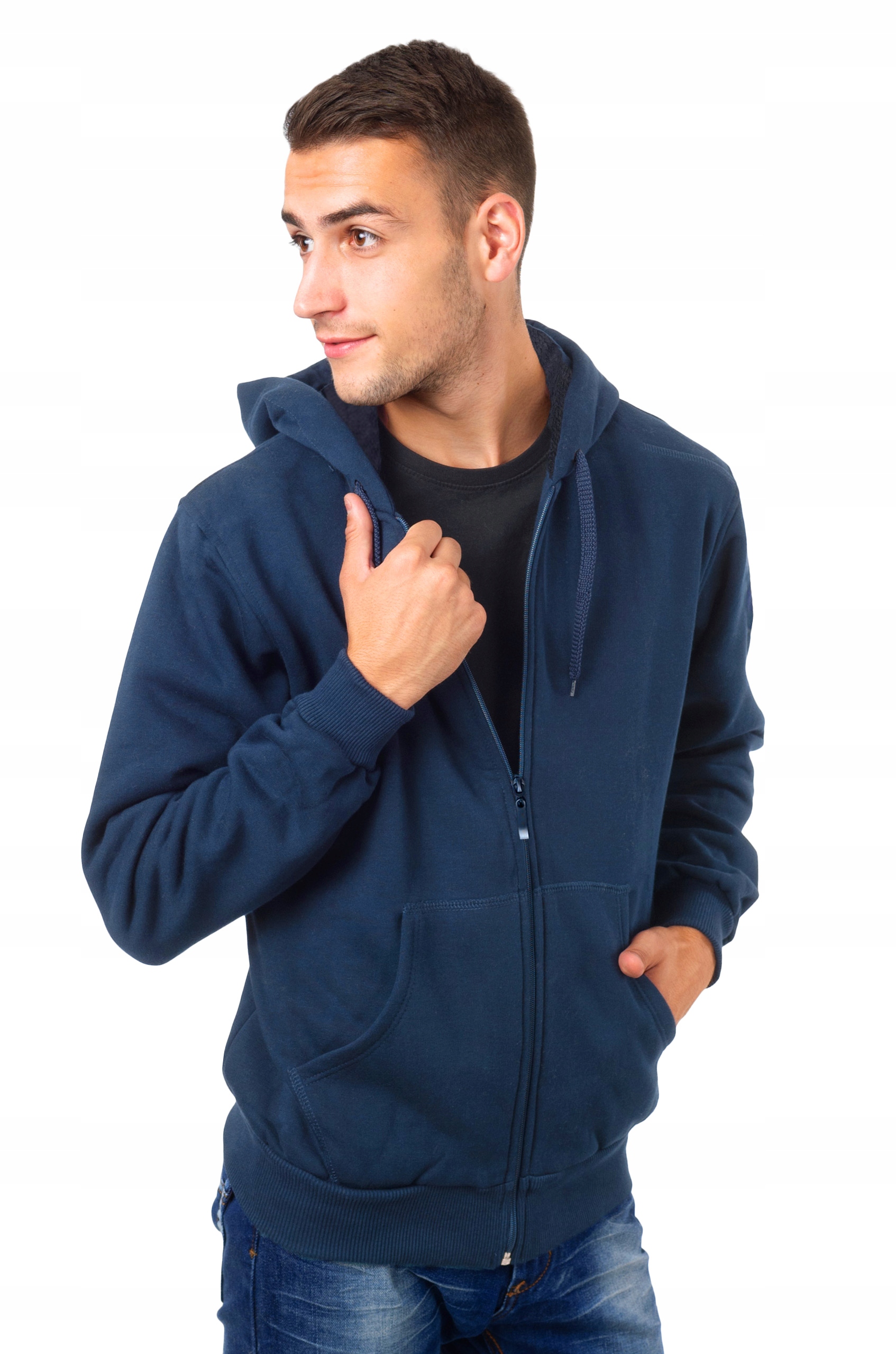 

Ciepła Gruba Bluza Męska Ocieplana Zima 2305-3 4XL