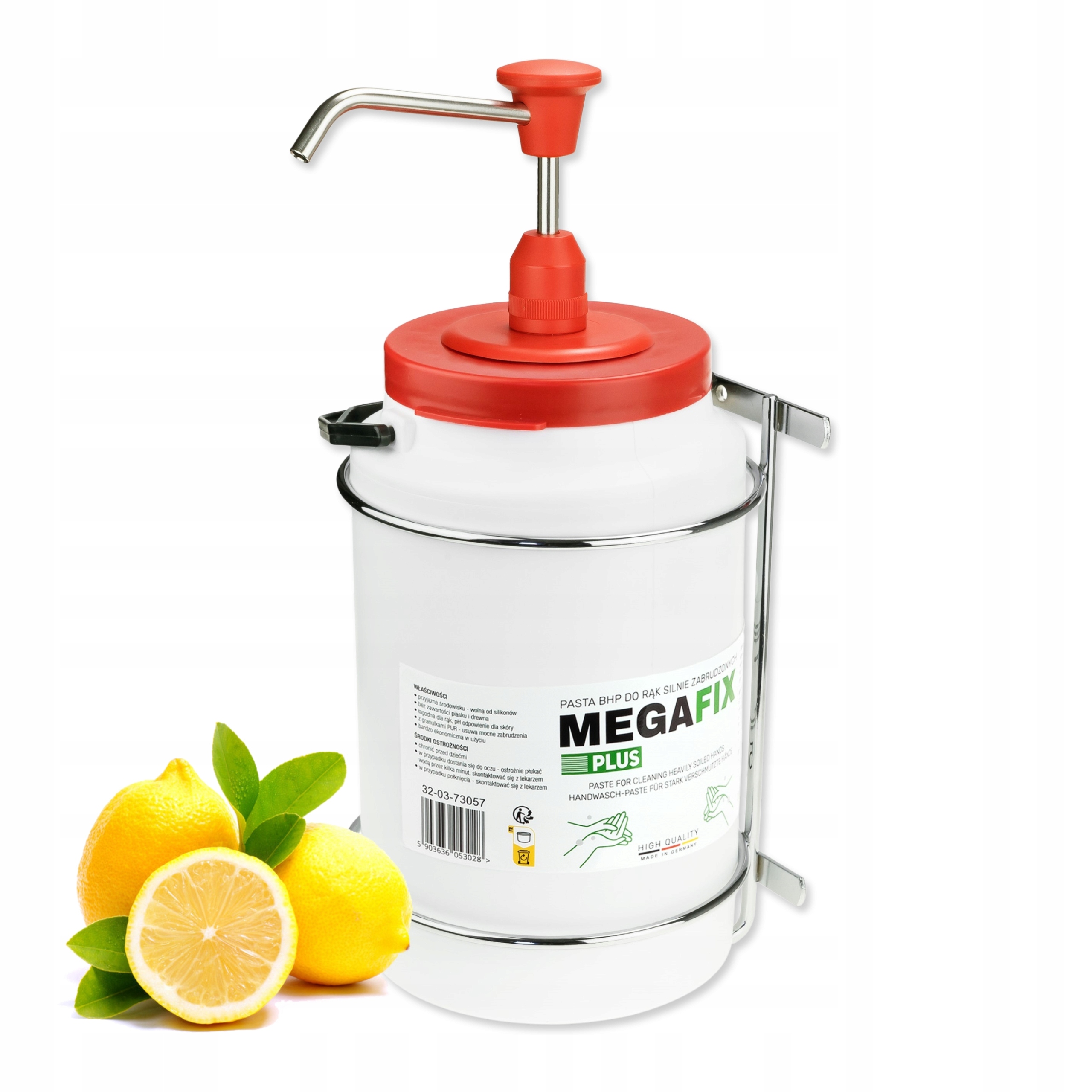 Pasta Bozp Megafix Plus Na Umývanie Rúk 3 L S Dávkovačom A Držiakom Stix