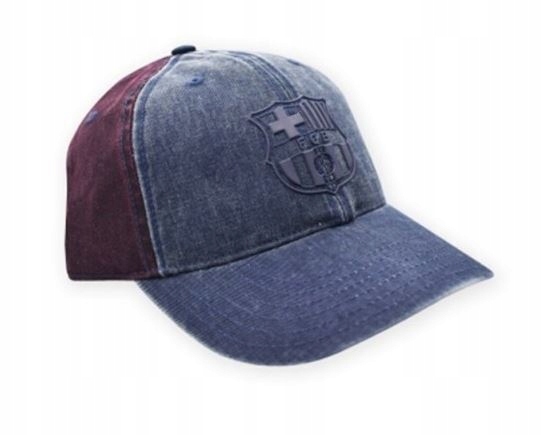 Czapka Z Daszkiem Fc Barcelona Męska Red-blue Jeans Sezon 24/25