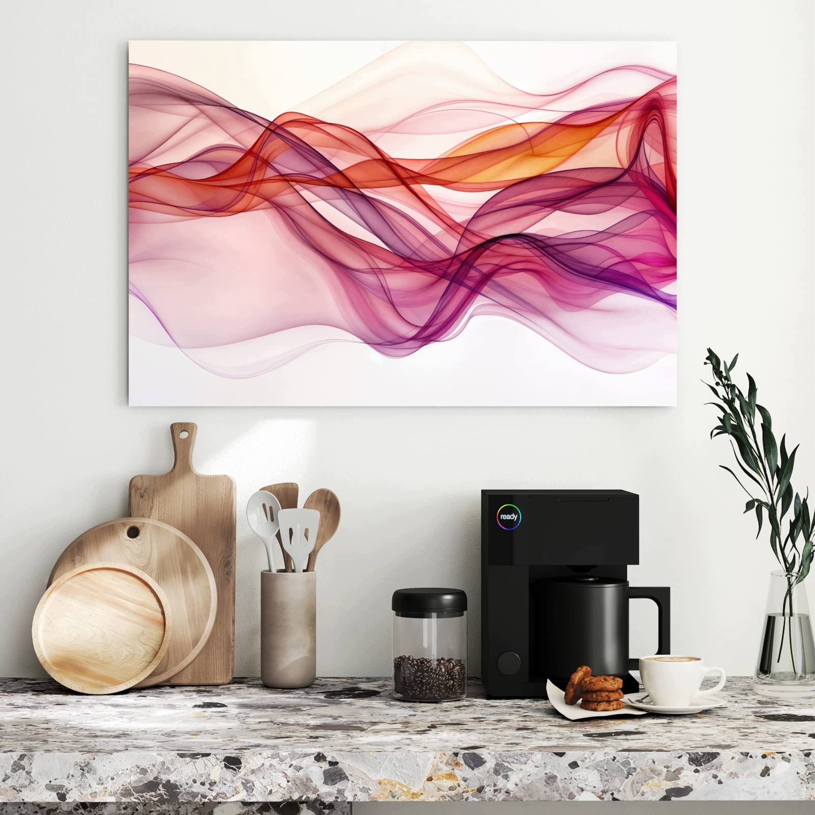 Magnetická tabule Barevné Závěs 90 × 60 cm