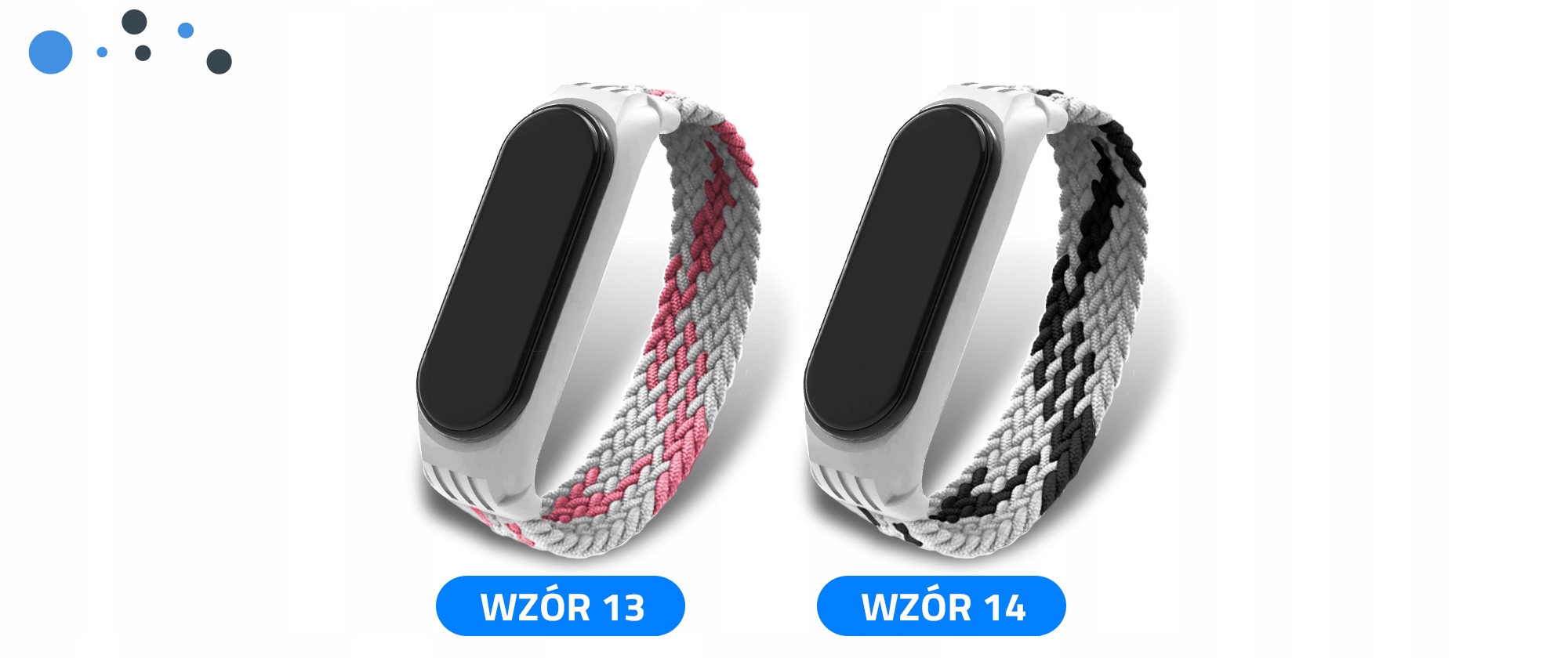 OPASKA PASEK do XIAOMI MI BAND 3/4/5/6 MEGA KOLORY Kolor czarny