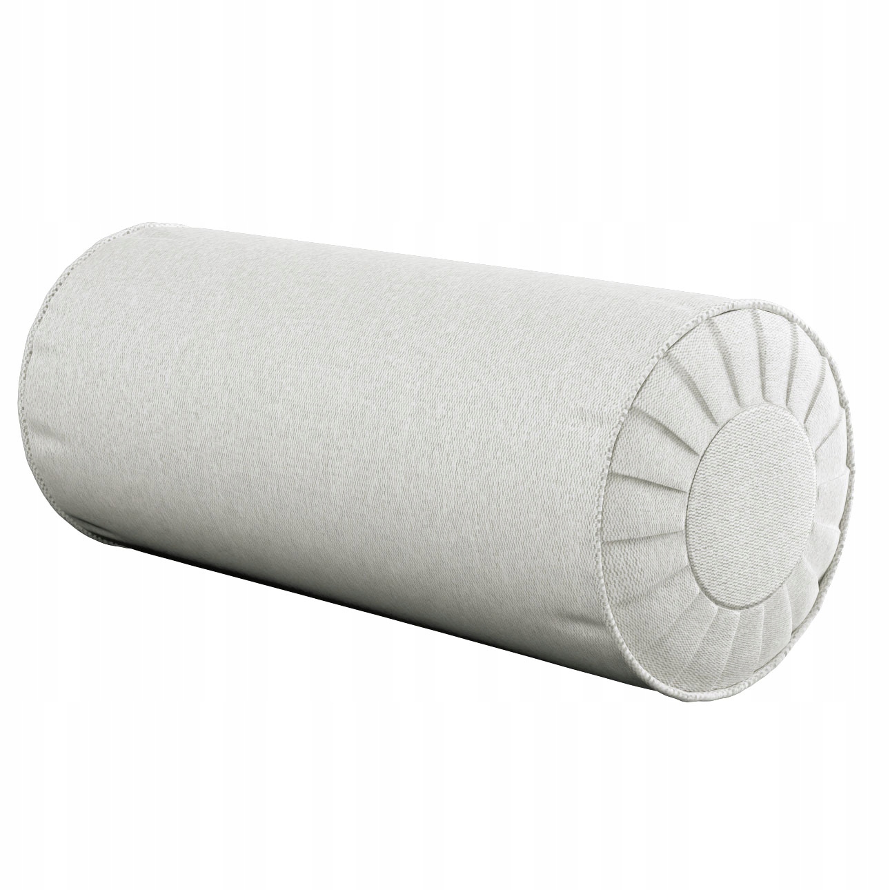 Polštář váleček s záložkami Ø20 x 50 cm bílý
