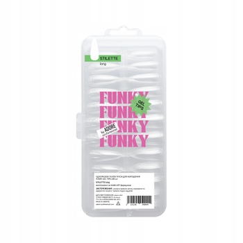 Adore Prodlužovací gelové tipy Funky Gel Tips 240 ks Arched Square