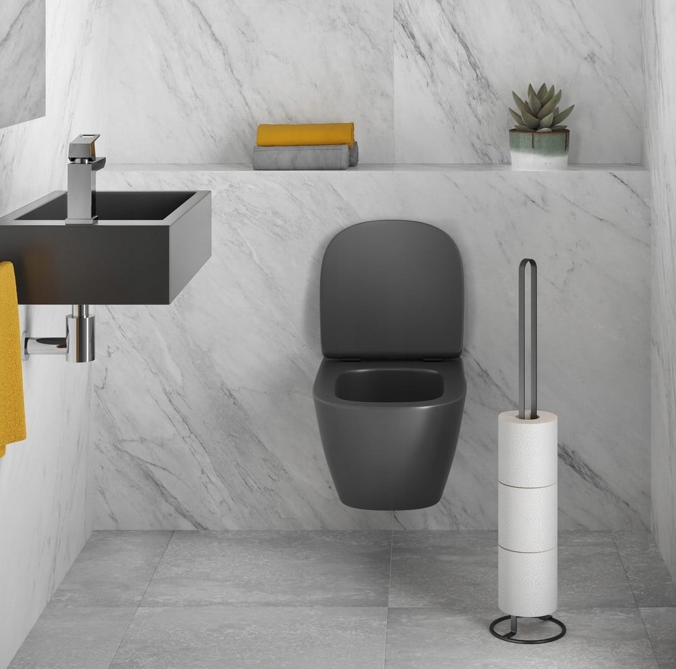 MARKOWY ORGANIZER STOJAK WIESZAK NA ZAPASOWE ROLKI PAPIER TOALETOWY SWISS Kod producenta 1020666