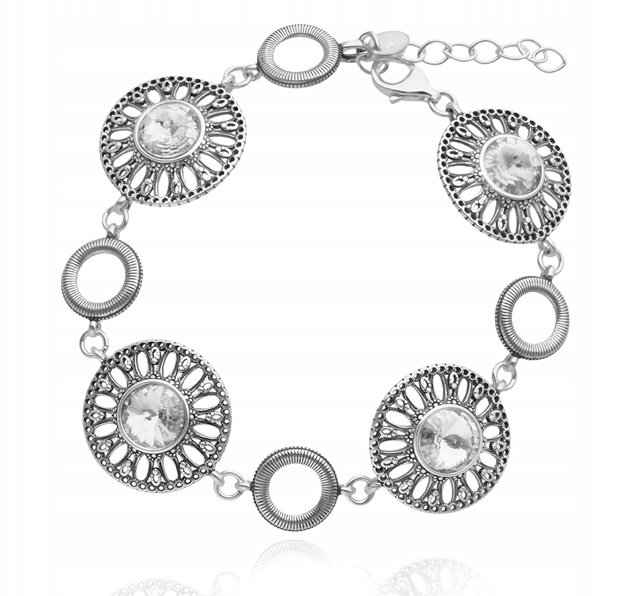 Stříbrný náramek Ag 925 oxidovaný BR0040823W