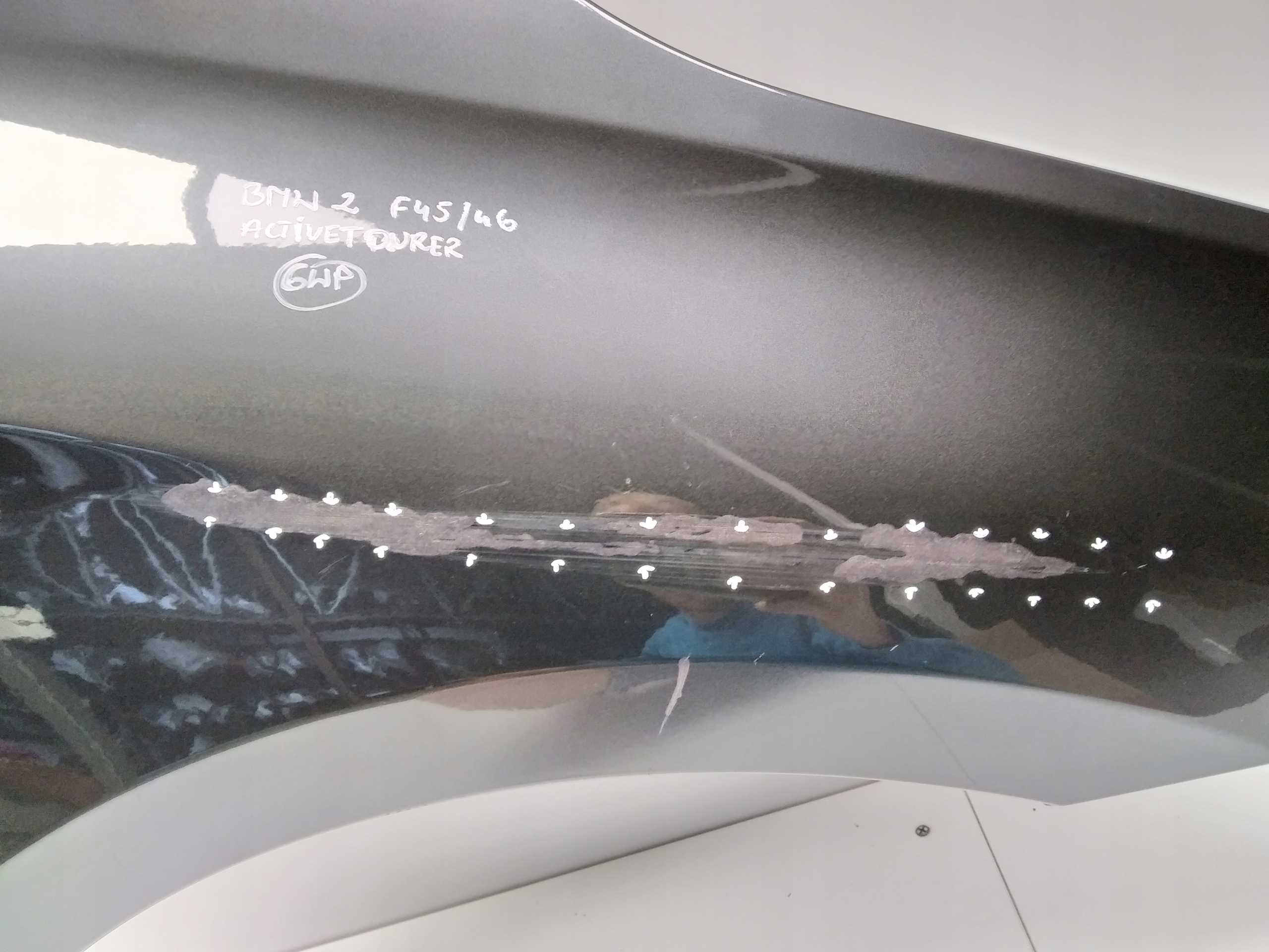 F45 Bmw F46 fender front right original grey