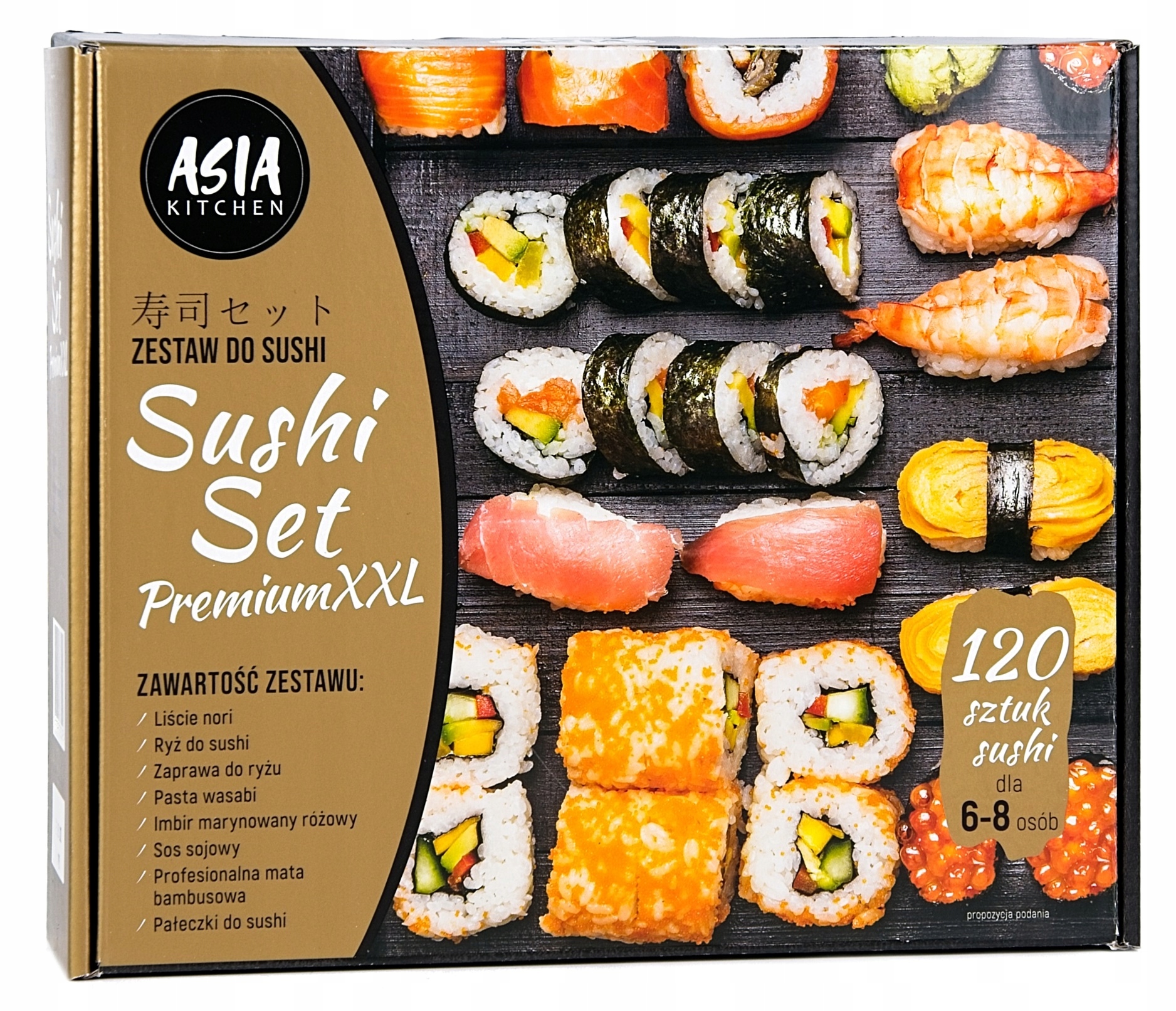 

Asia Kitchen Zestaw do Sushi XXL dla 6-8 osób Set