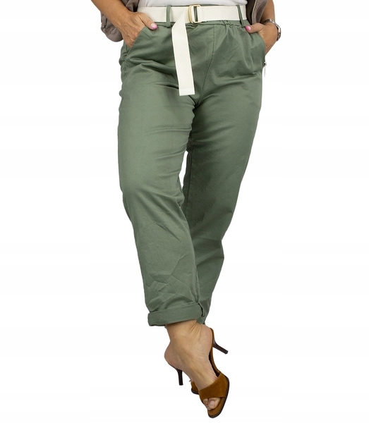 Dámské elegantní čínské doutníkové kalhoty s páskem unisize