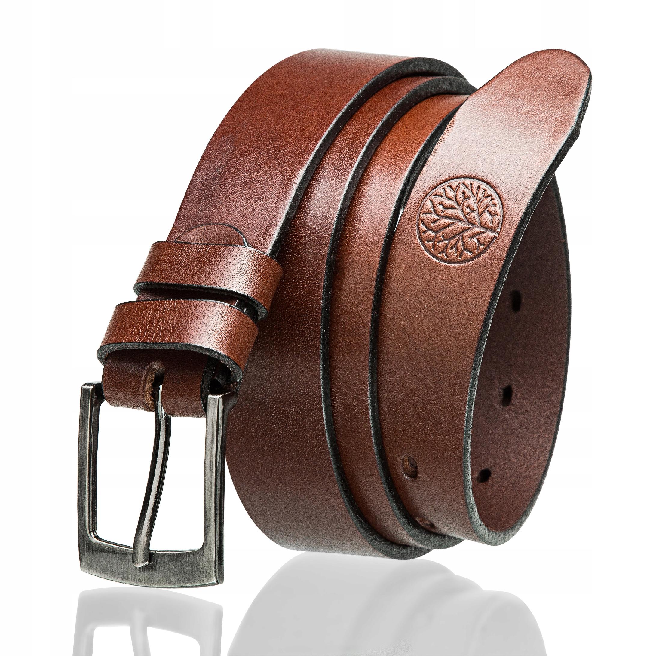 Betlewski Pasek skórzany klasyczny długi pas wąski w pudełku