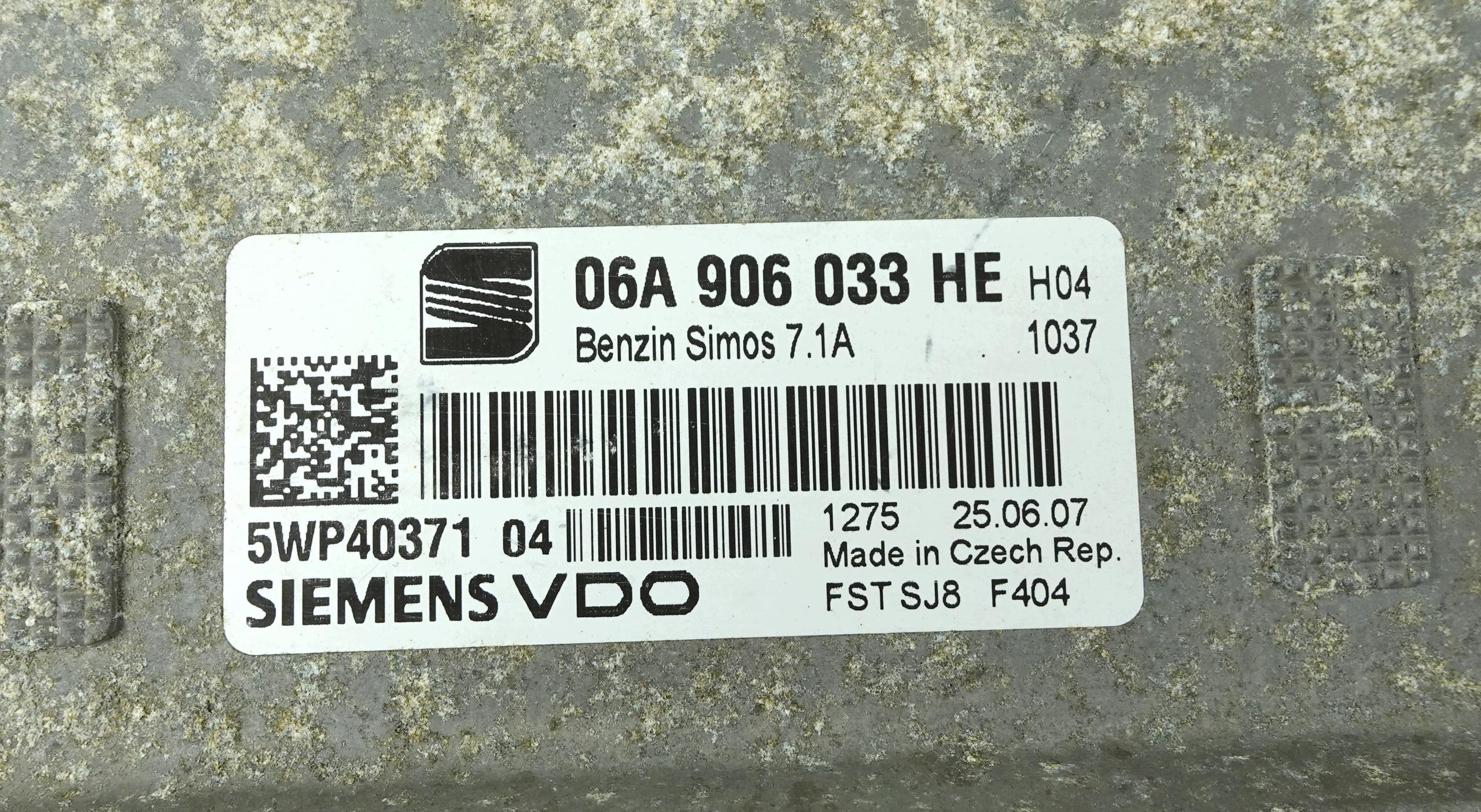 computer SEAT LEON 2 II ALTEA 1.6 8V 06A906033HE 5WP40371 04 5WP4037104