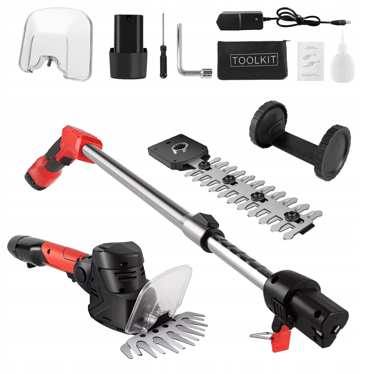 Nůžky Na Trávy Akumulátorové Nůžky Na Živý Plot Se 2 Čepelemi