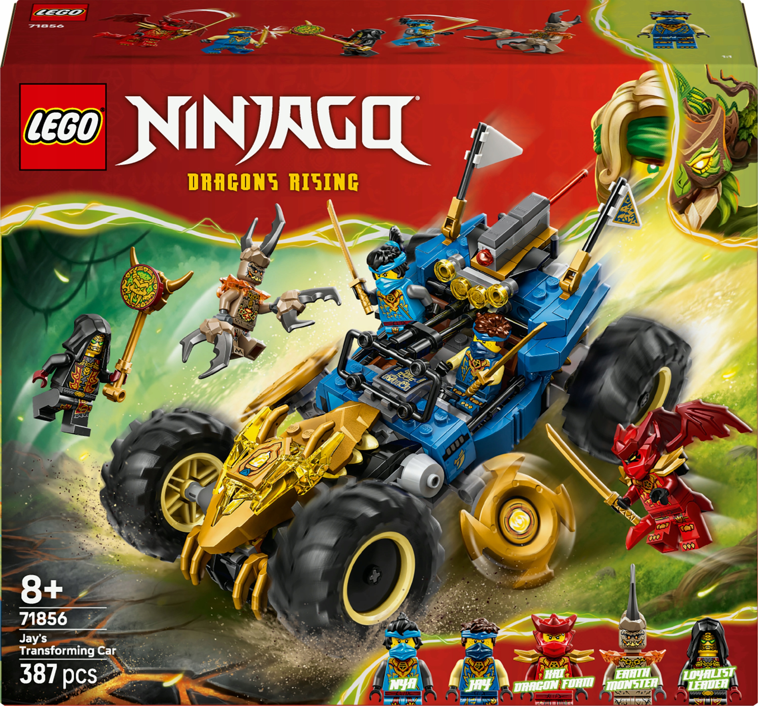 Lego Ninjago Wielofunkcyjny samochód Jaya dla dzieci 71856