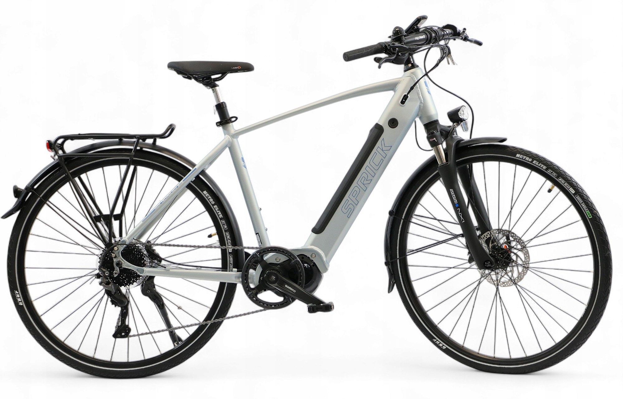 Rower Elektryczny Deore Męski Silnik Centralny Shimano Steps Zasięg 120 Km