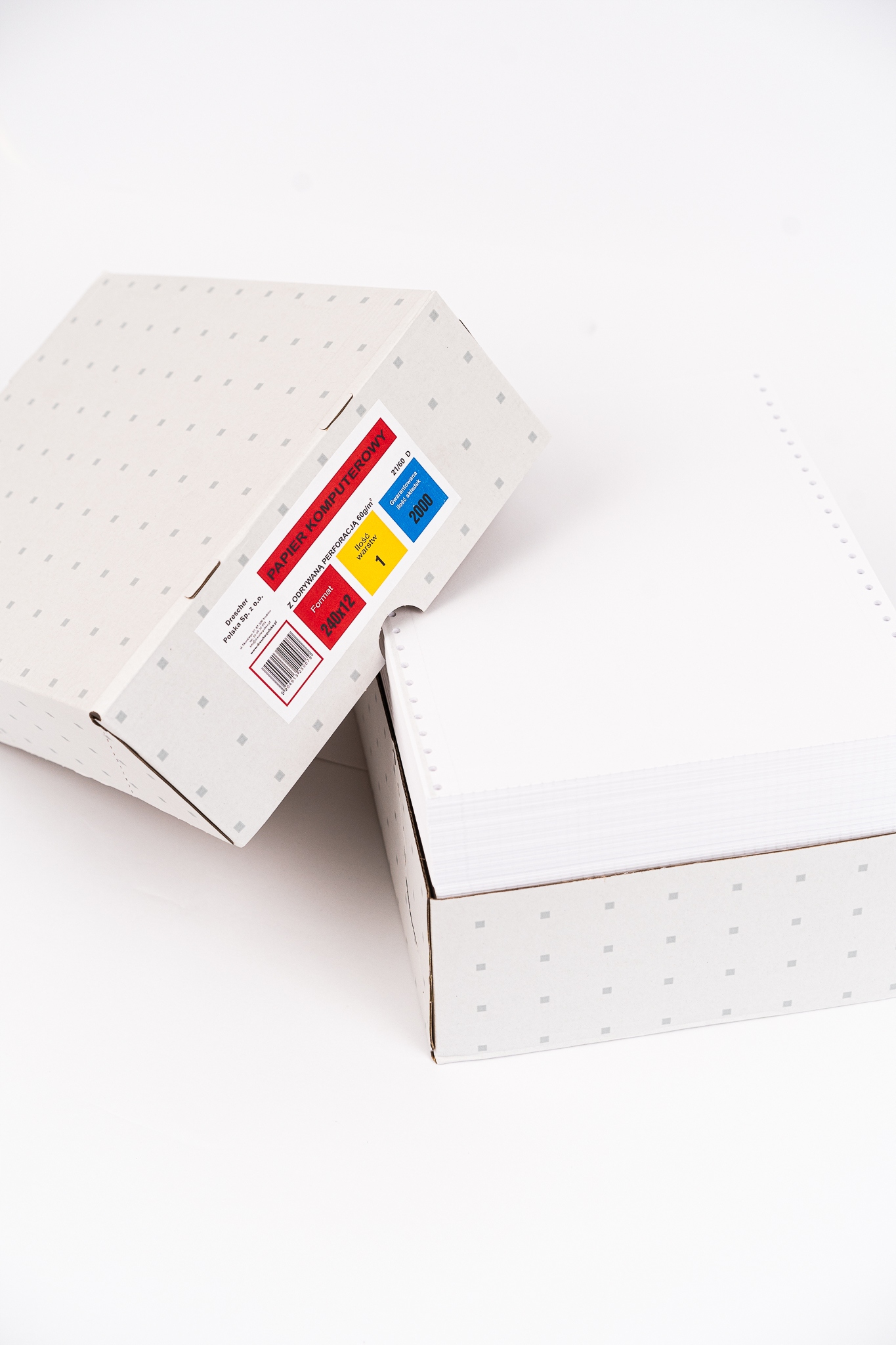 Papier komputerowy składanka DRESCHER 240x12 1+0