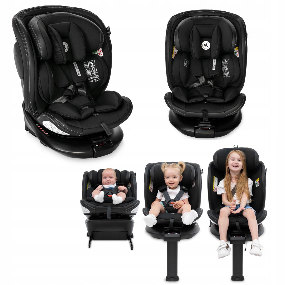 Fotelik Samochodowy Obrotowy 360 Isofix I-size 40-150cm I-size Lorelli