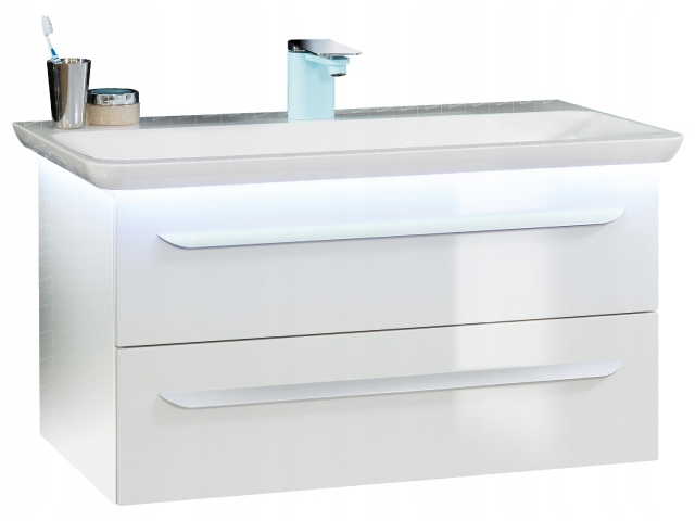 

Biała szafka z umywalką 90 cm Lanzet M9 7208312