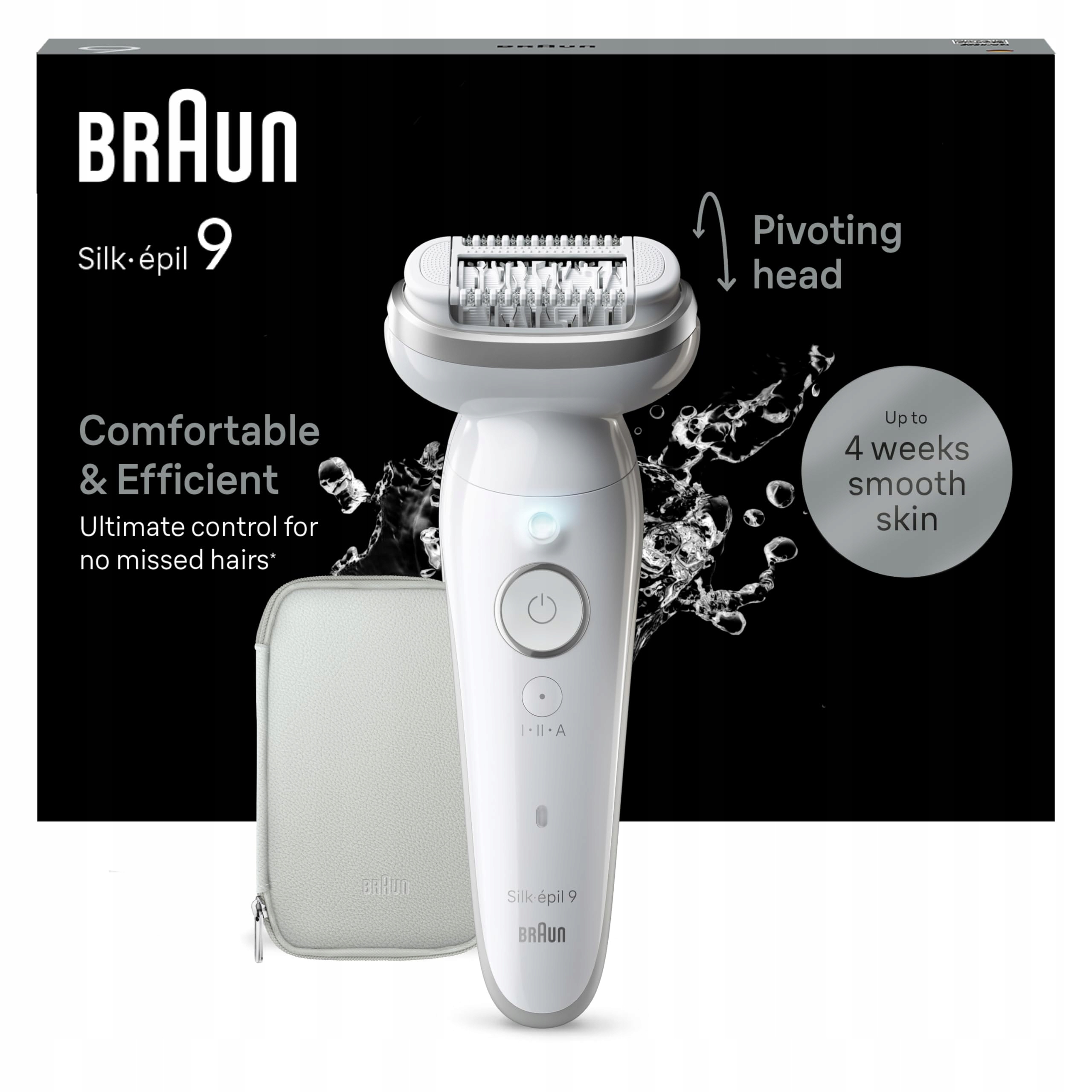 Depilátor Braun silk epil 9 akumulátorová epilace za mokra SensoSmart