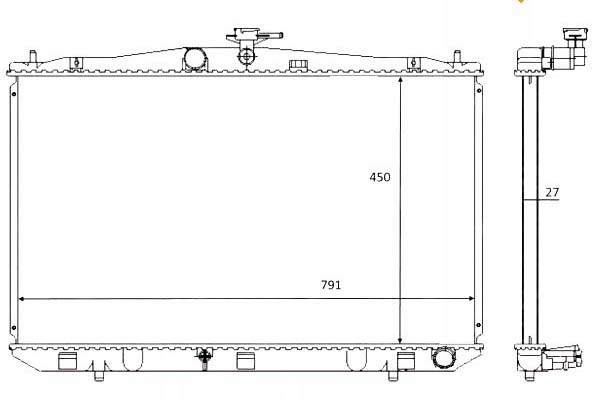 NRF CHŁODNICA LEXUS RX450H 08-15 NRF Producent części NRF