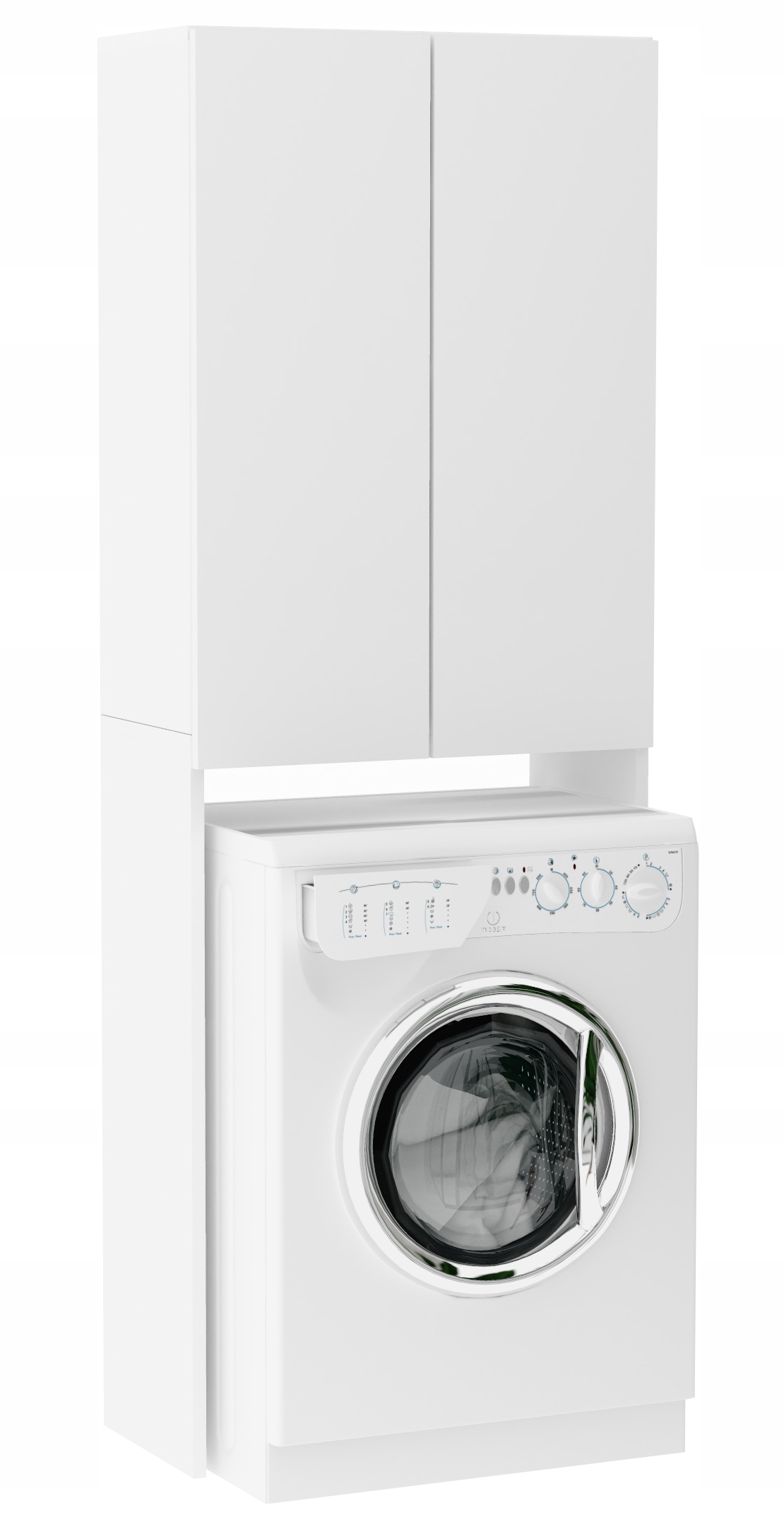 Szafka łazienkowa nad pralkę biała AMELKA