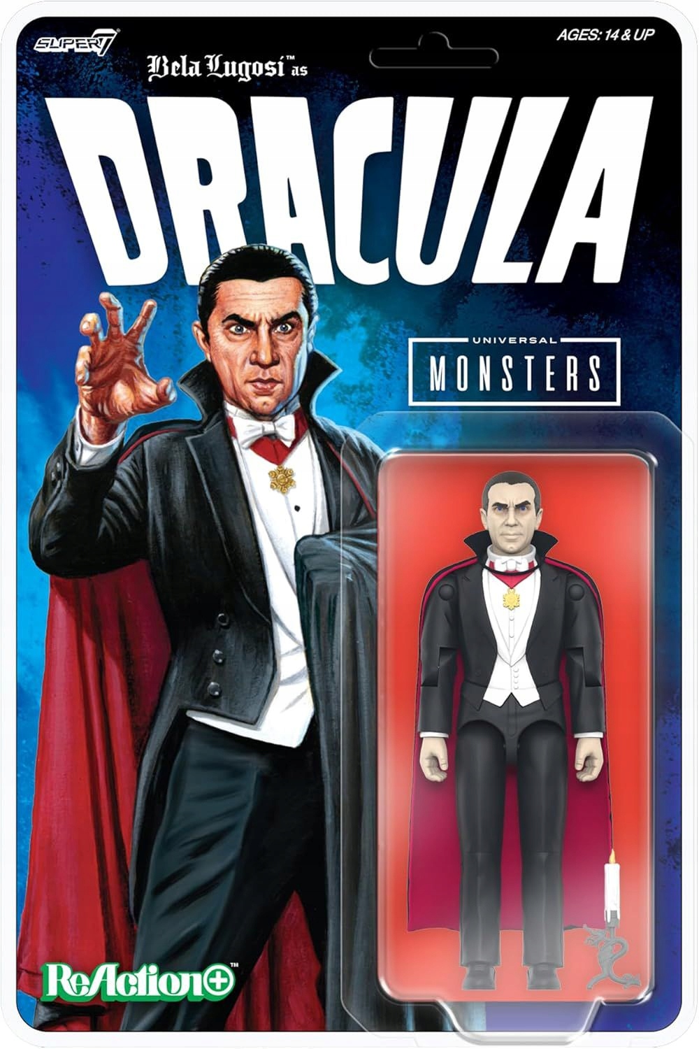 Universal Monsters Reaction+ Action Figure Wave 1 Dracula 10 CM