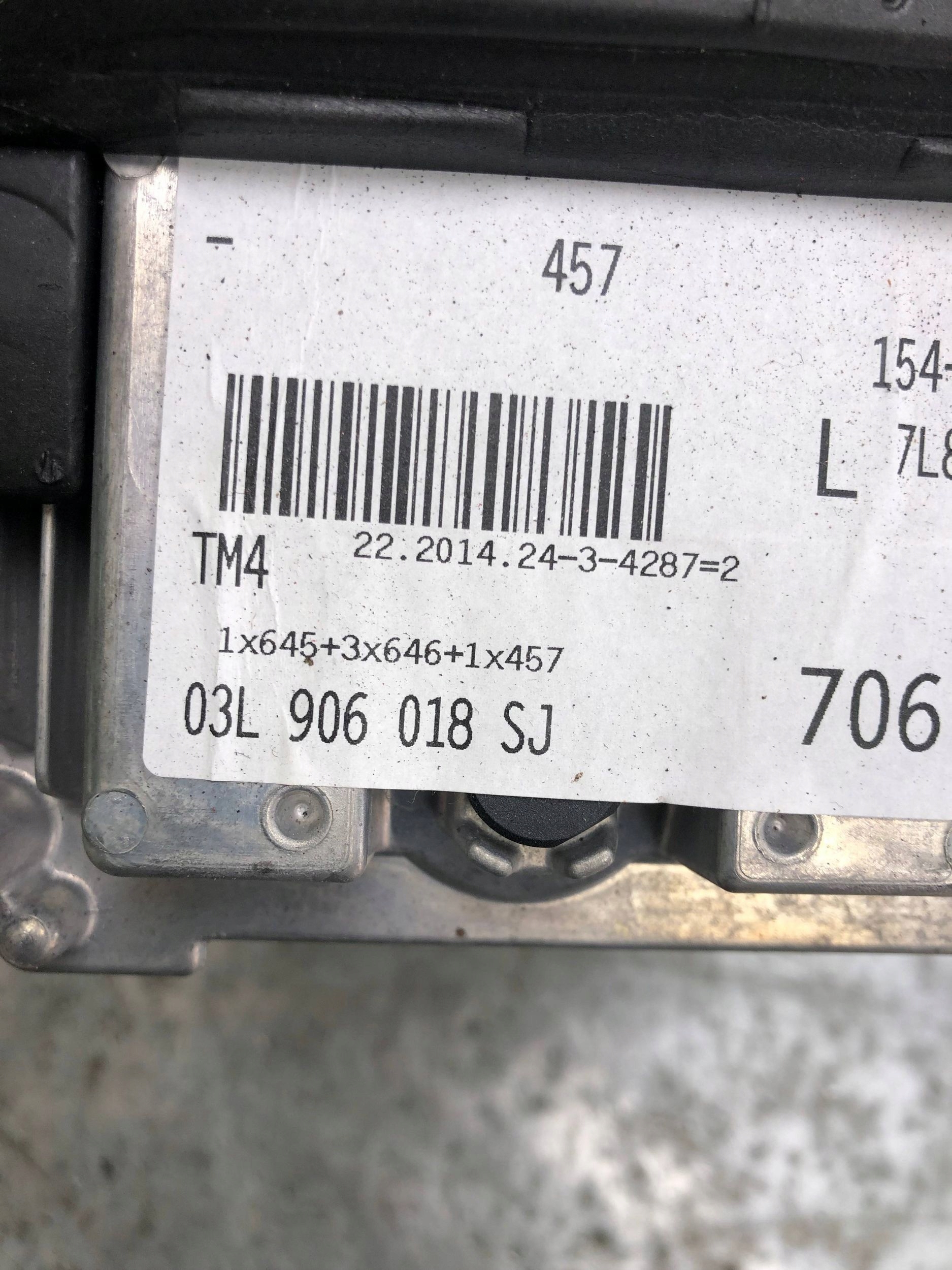 computer Motore 2.0 CJC AUDI A4 B8 LIFT berlina 03L906018SJ