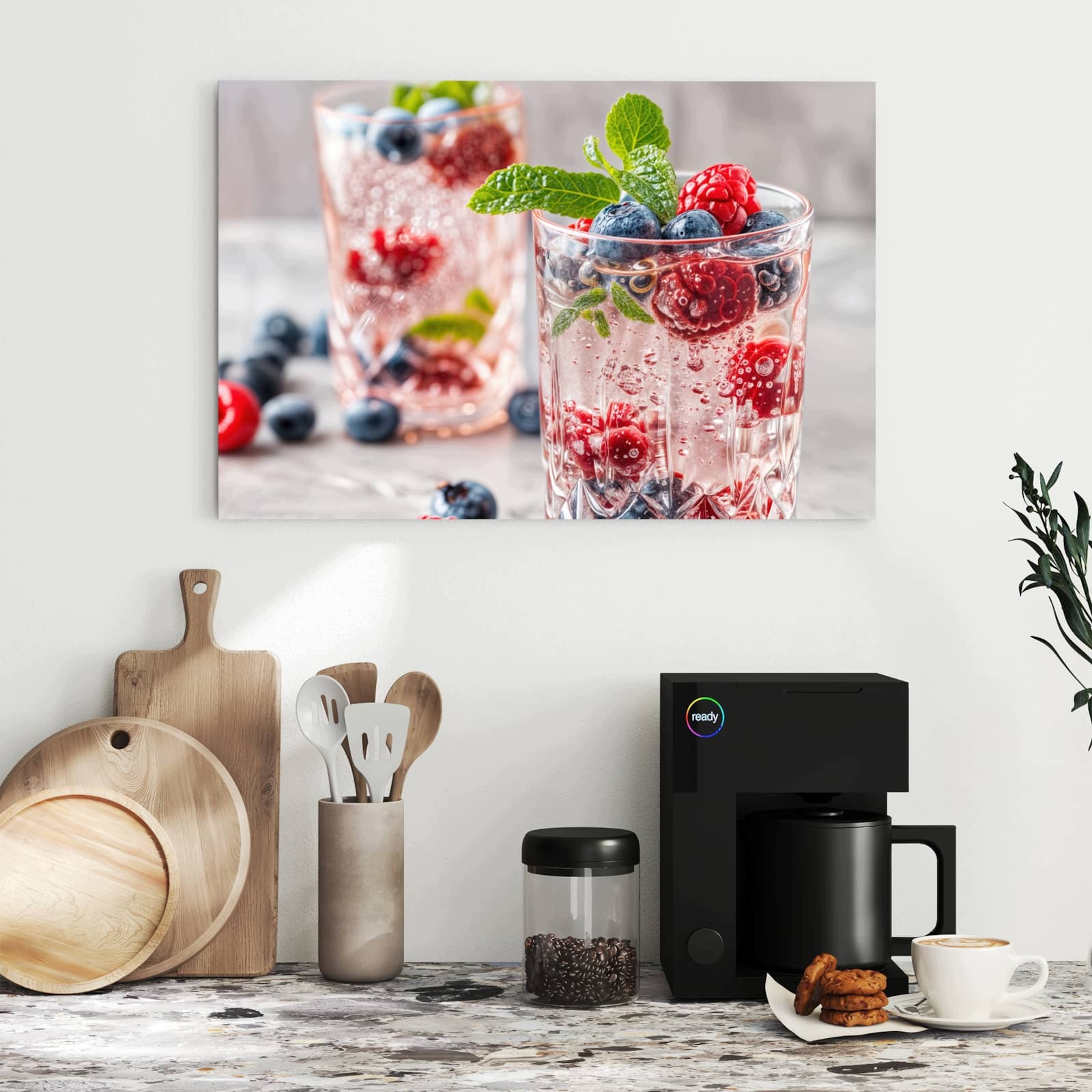 Magnetická tabule Koktejl Bobule 60 × 40 cm