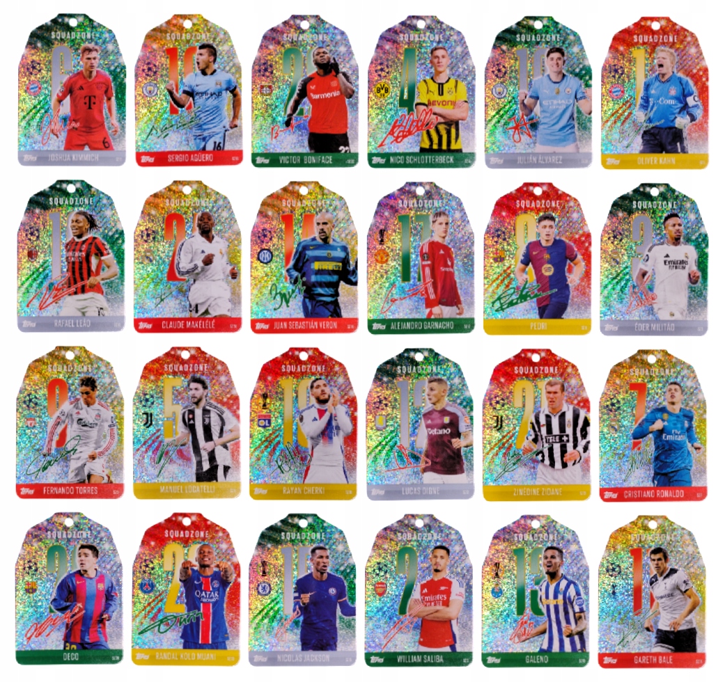 Topps Match Attax 2024-2025 Komplet Squadzone Limited SZ1-SZ24