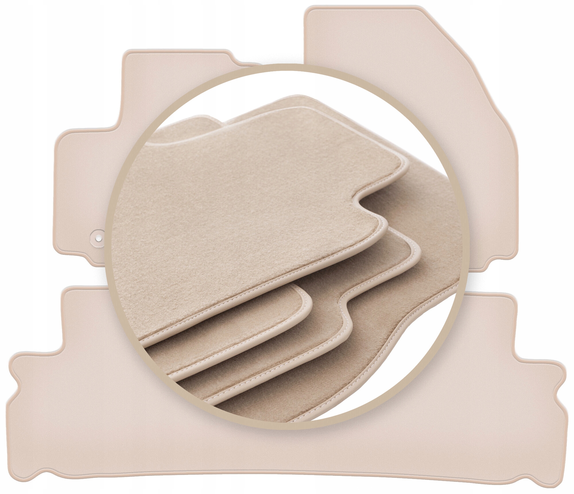 Velúrové koberčeky 10 mm Premium pre: Ford S-max MK1 minivan 2006-2012