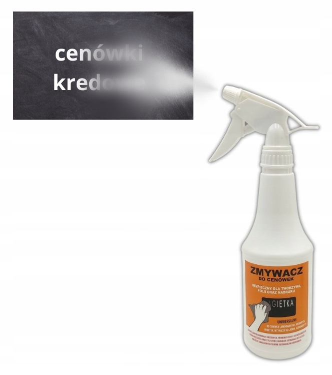 ZMYWACZ DO CENÓWEK ETYKIET TABLIC KREDOWYCH DUŻY