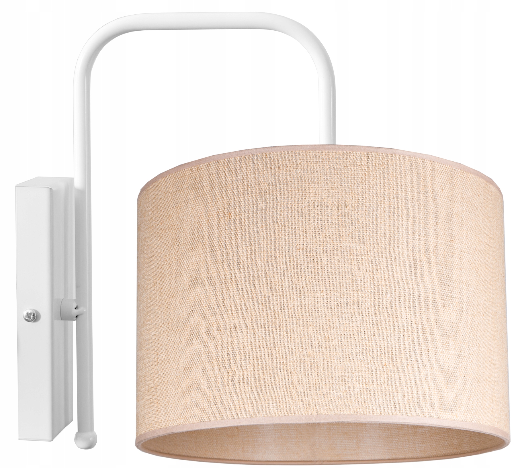 Kinkiet Ścienny Nowoczesny Plafon Abażur Boho Juta Led