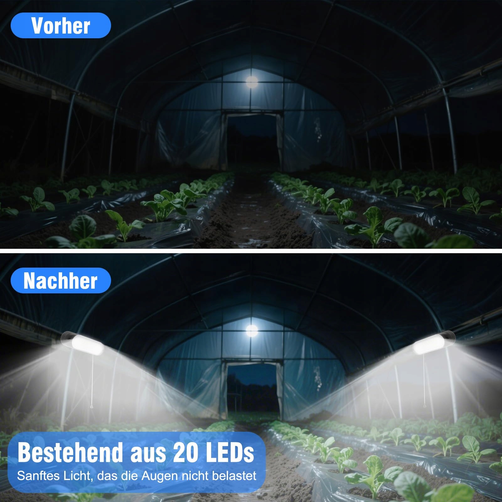 CHUNHEE Solarna Lampa Zewnętrzna IP65 Wodoodporna 20LED do Ogrodu Tarasu — miniatura 6