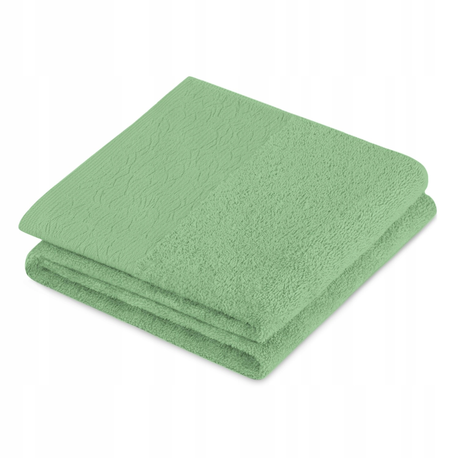 

Bawełniany Zielony ręcznik duży kąpielowy 70x130cm