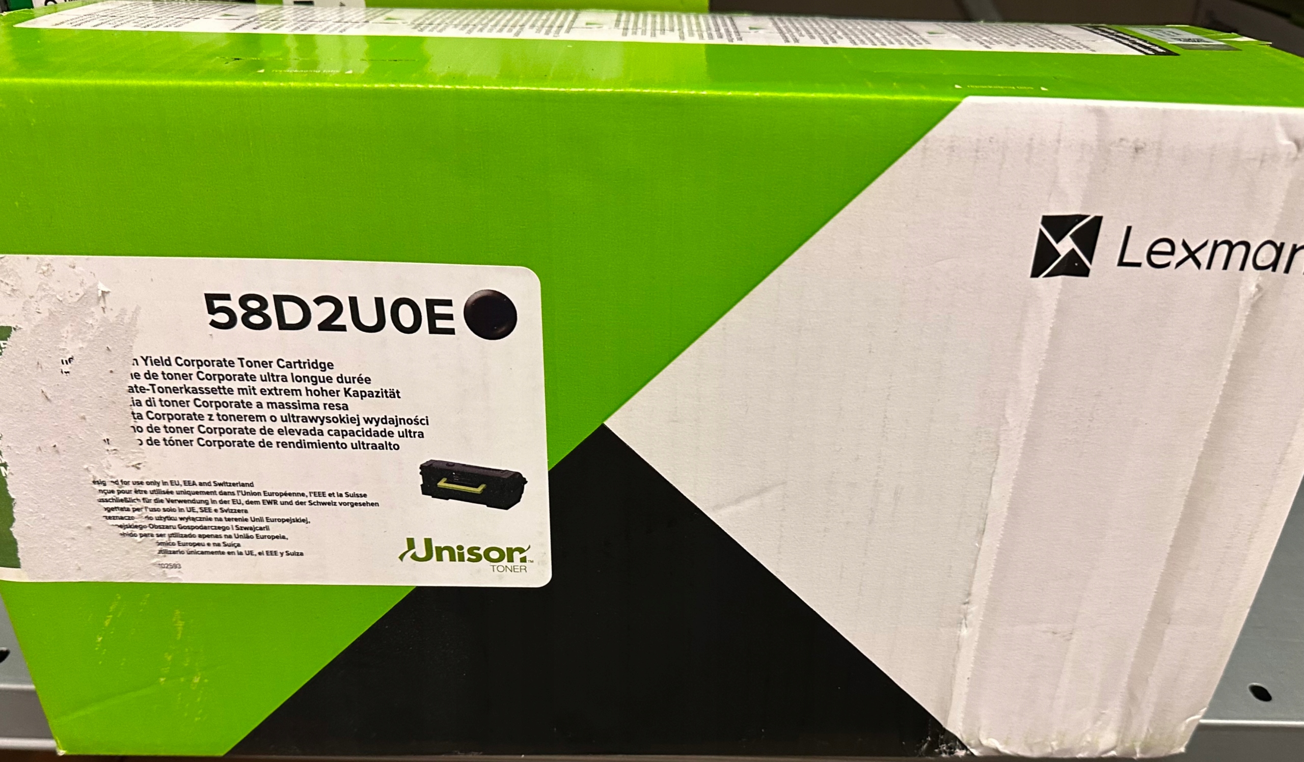 Lexmark Toner 58D2U0E Black 55K Korporační Originál pro MS825