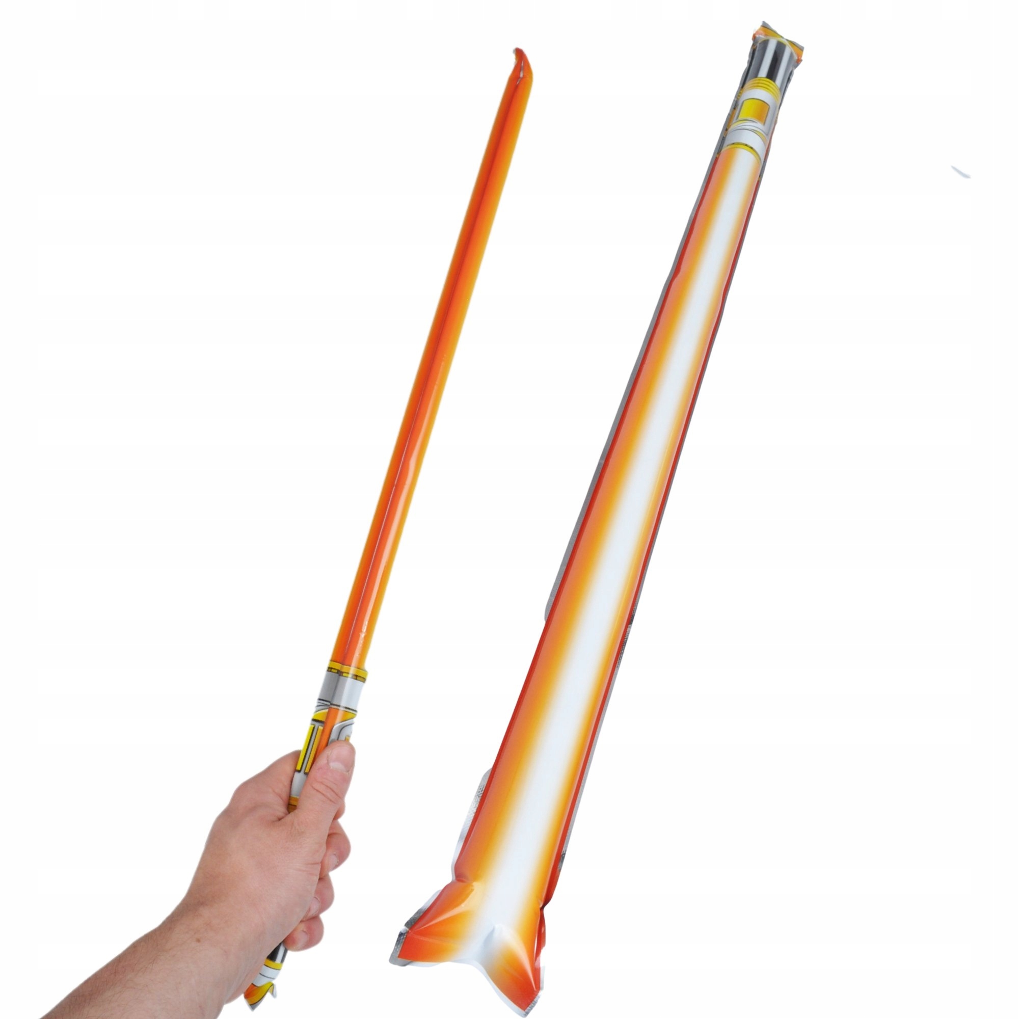 MIECZ KOSMICZNY SAMOPOMPUJĄCY DMUCHANY PAŁKA PLAŻA FESTYN IMPREZA Kolor dominujący pomarańcze i czerwienie